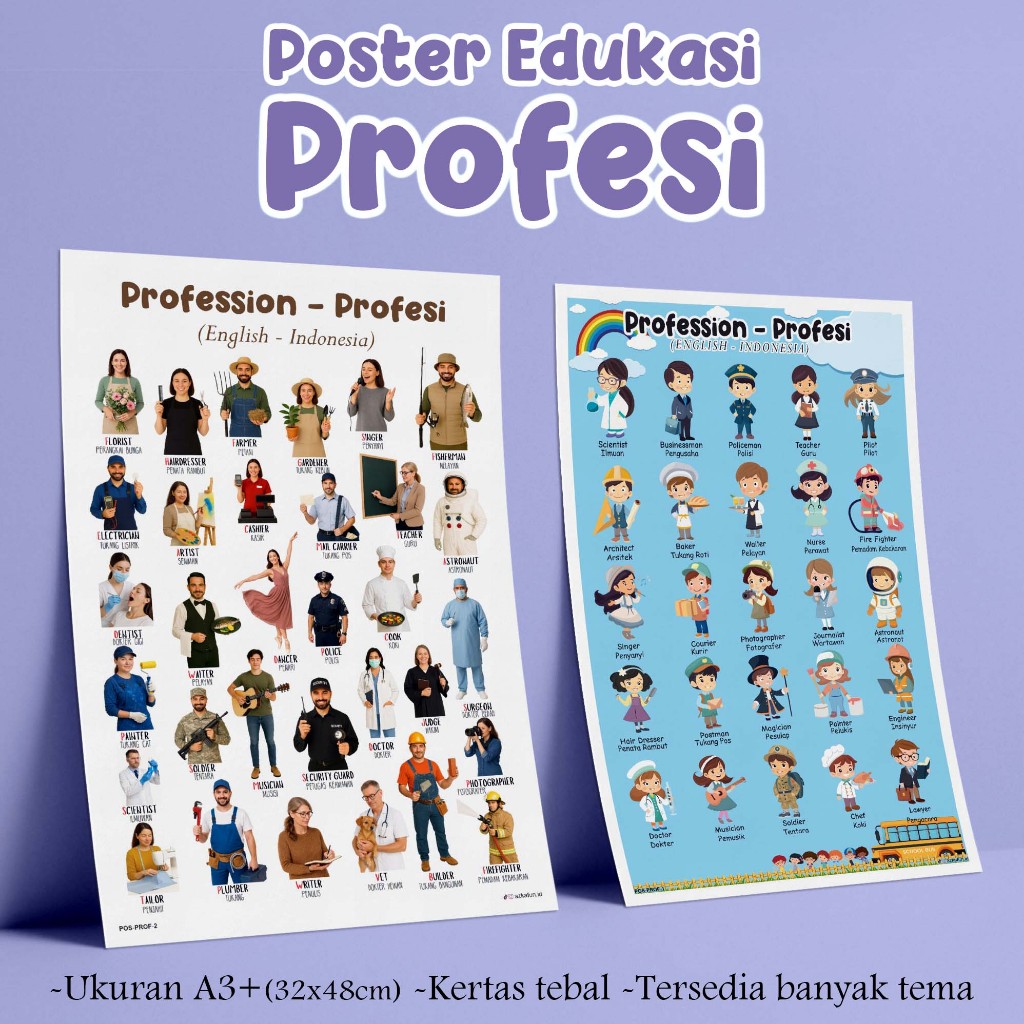 Poster PROFESI - Poster edukasi anak profesi