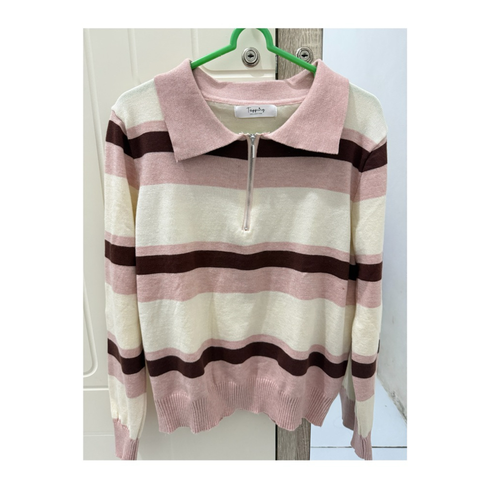 PRELOVED KNIT HALF ZIPER BKK