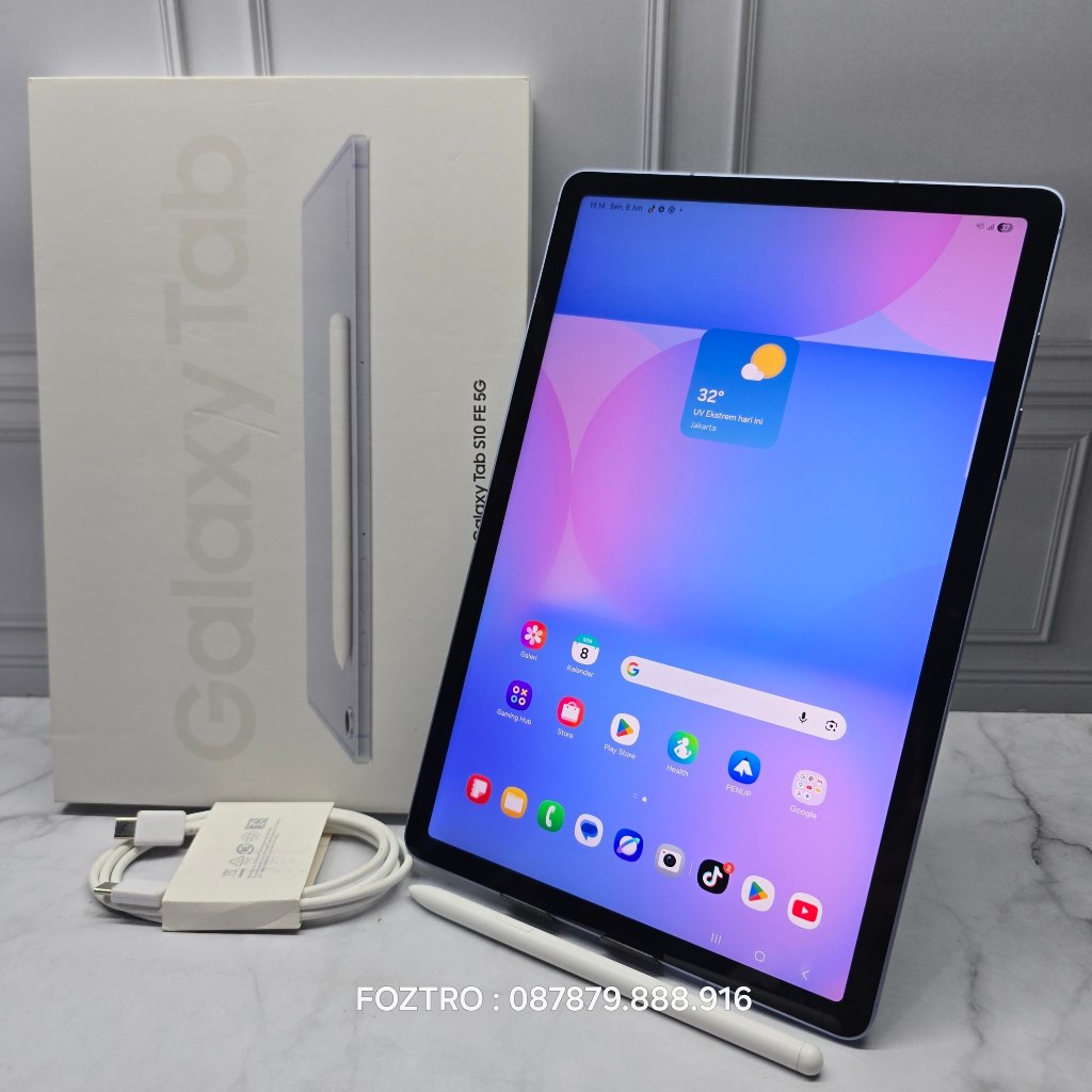 Samsung Galaxy Tab S10 FE 5G 8/128GB Fullset Second Like New