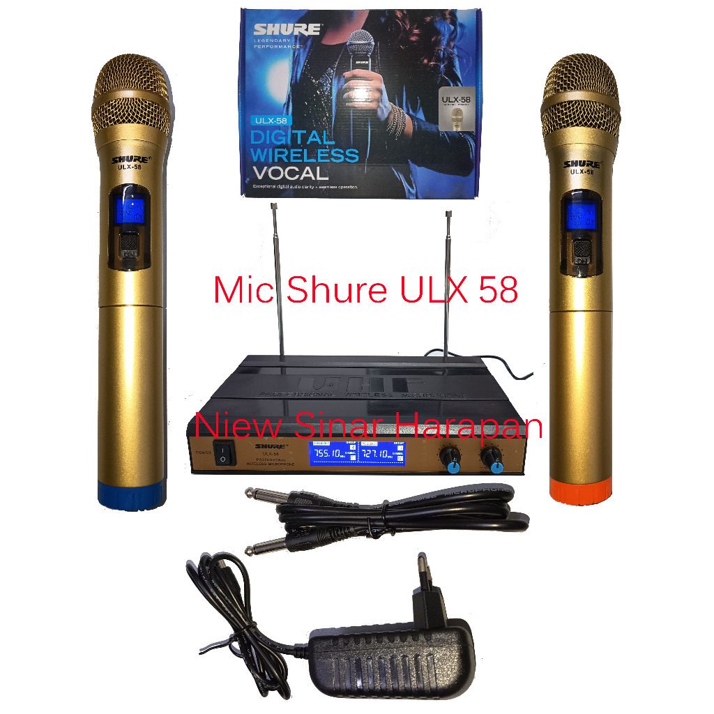 Mic wireless shure ulx 58 / mic uhf shure ulx 58/mic wireless ulx 58/microfon  wireless shure ulx 58
