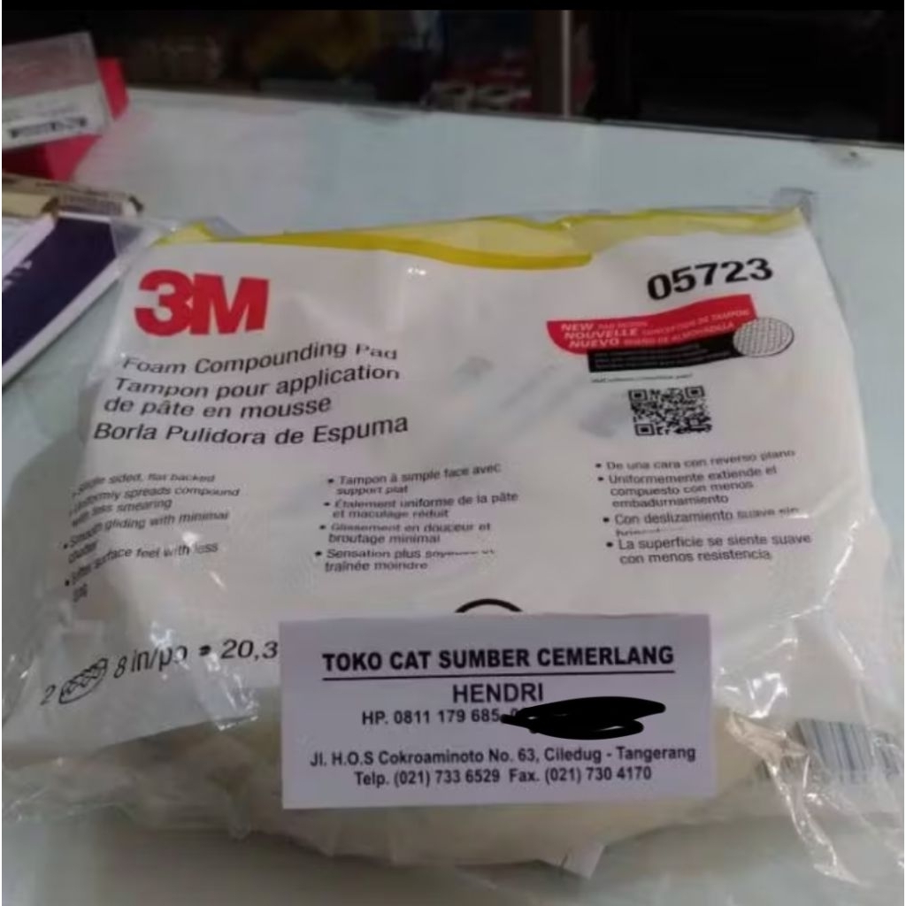 FOAM COMPOUNDING PAD BUSA POLES PUTIH 3M