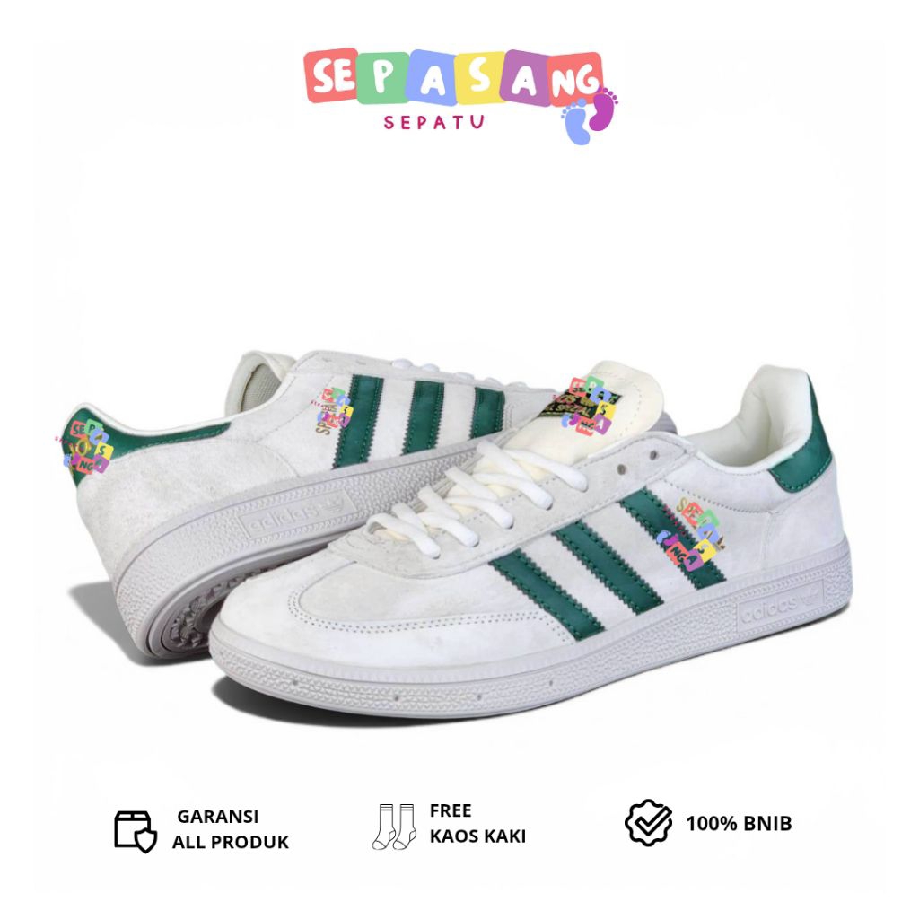 Sepatu Spezial White Green