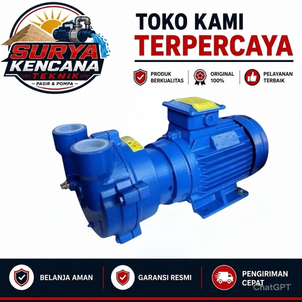 Pompa Liquid Ring Vacuum Pump Kenflo CDF 2212 5,5Kw 7,5HP 380V Liquid Vacum Pump