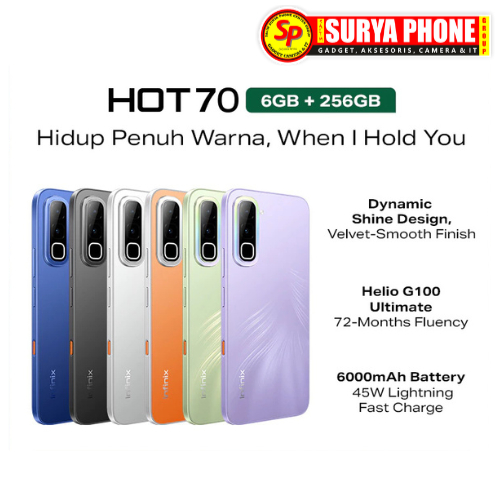 INFINIX HOT 70 RAM 6GB / 256GB
