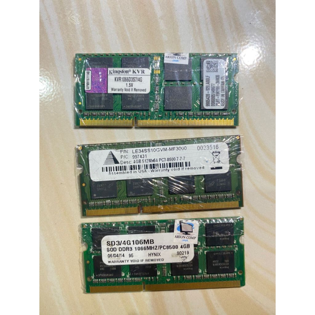 Ram laptop DDR3 2Gb/4Gb Pc 8500s
