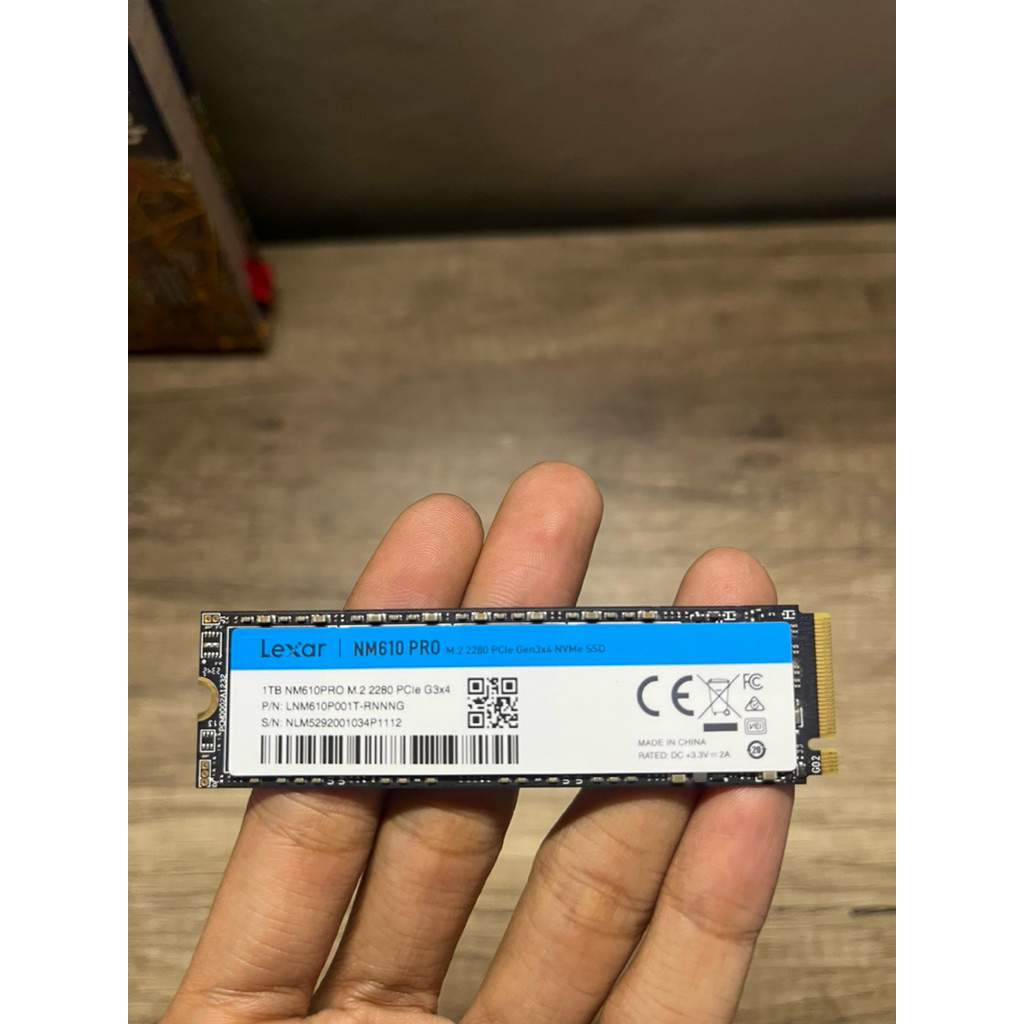 Lexar NM610 PRO M.2 2280 PCIe Gen3x4 NVMe SSD - 500GB, 1TB, 2TB