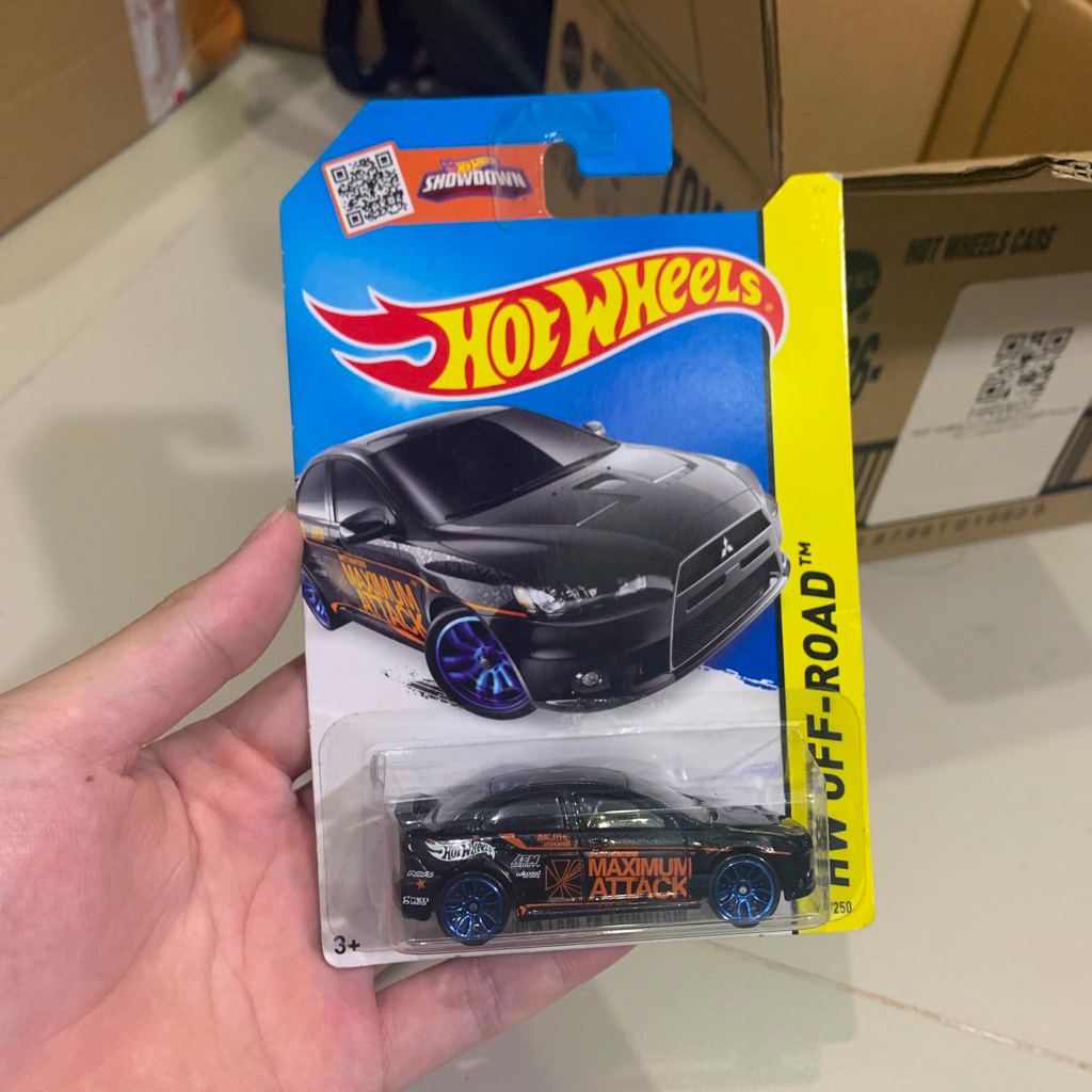 Hotwheels 2008 Lancer Evolution X Hitam Evo Maximum Attack - HW Off Road