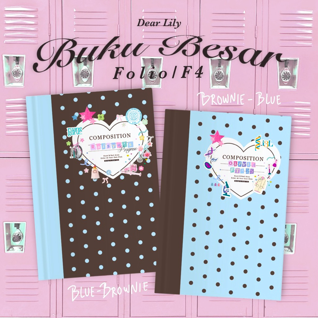 Dear Lily - Custom Folio Buku Progress INTEN / Progress Bimbel Latihan Soal / F4 Isi 100 200 300 Lem