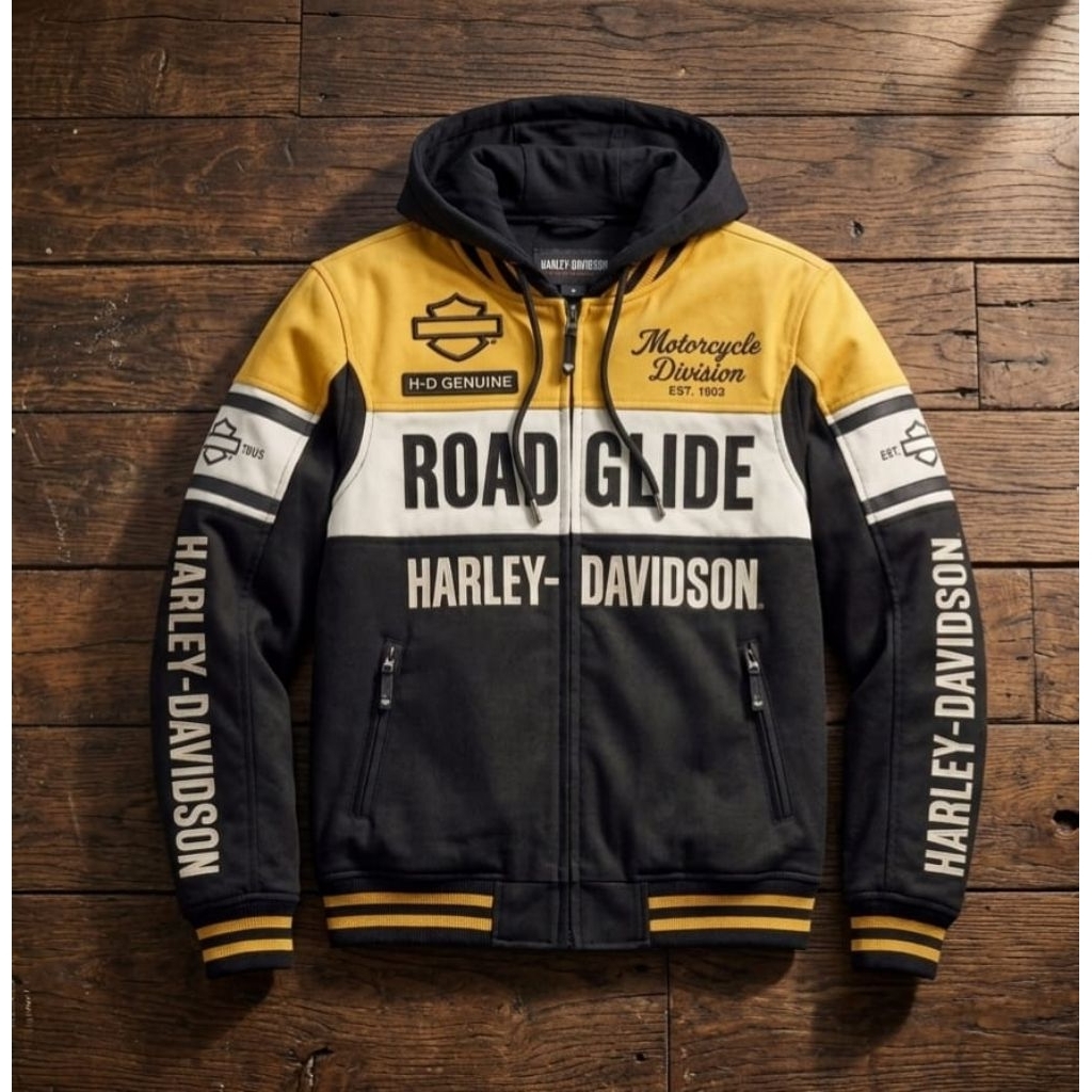 JAKET HOODIE VARSITY HARLEY DAVIDSON LIMITED EDITION DI PRODUKSI TERBATAS
