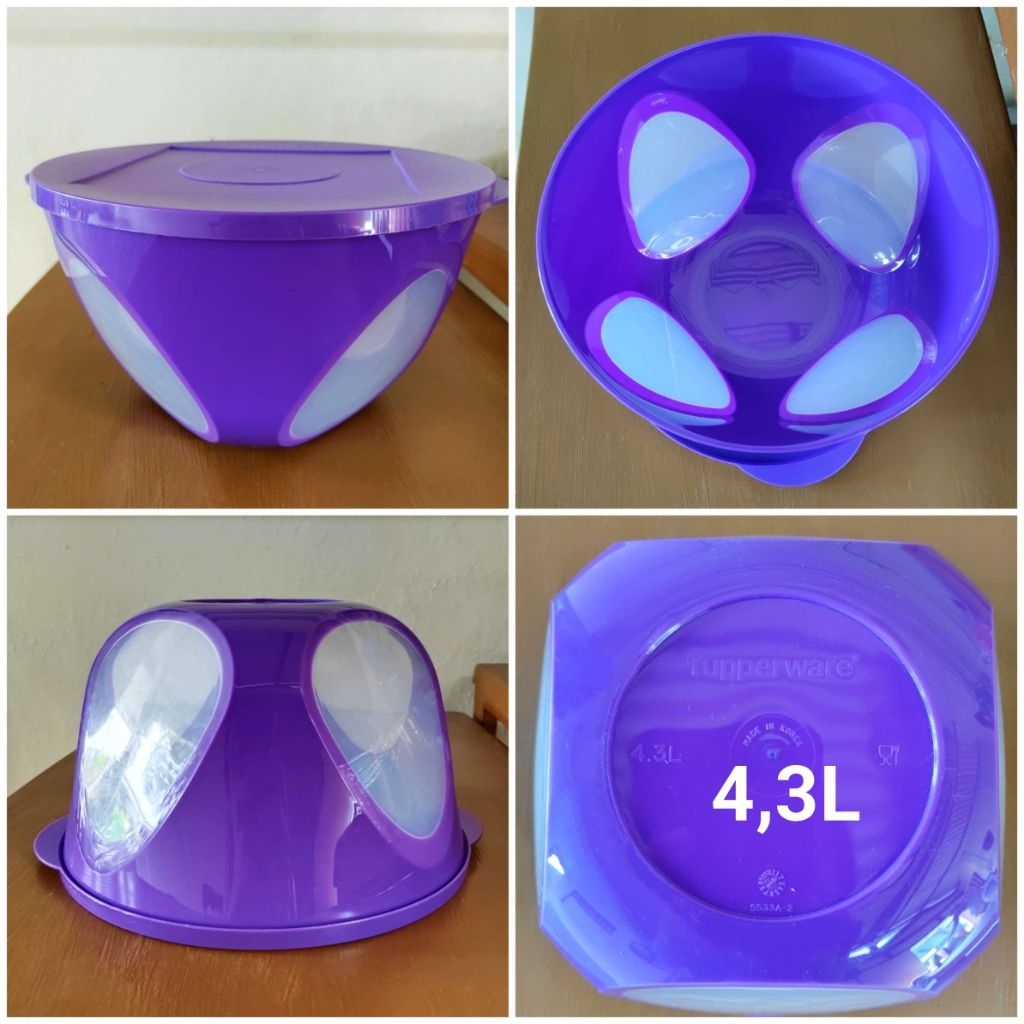 Tupperware Wadah Plastik Beras Buah 4,3L Original