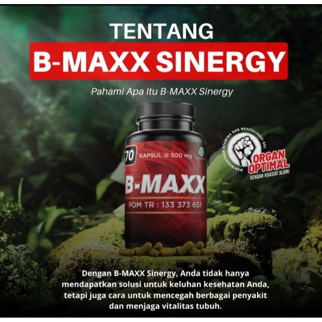 B-MAXX SINERGY Suplemen Kesehatan (HERBAL) 70 Capsul