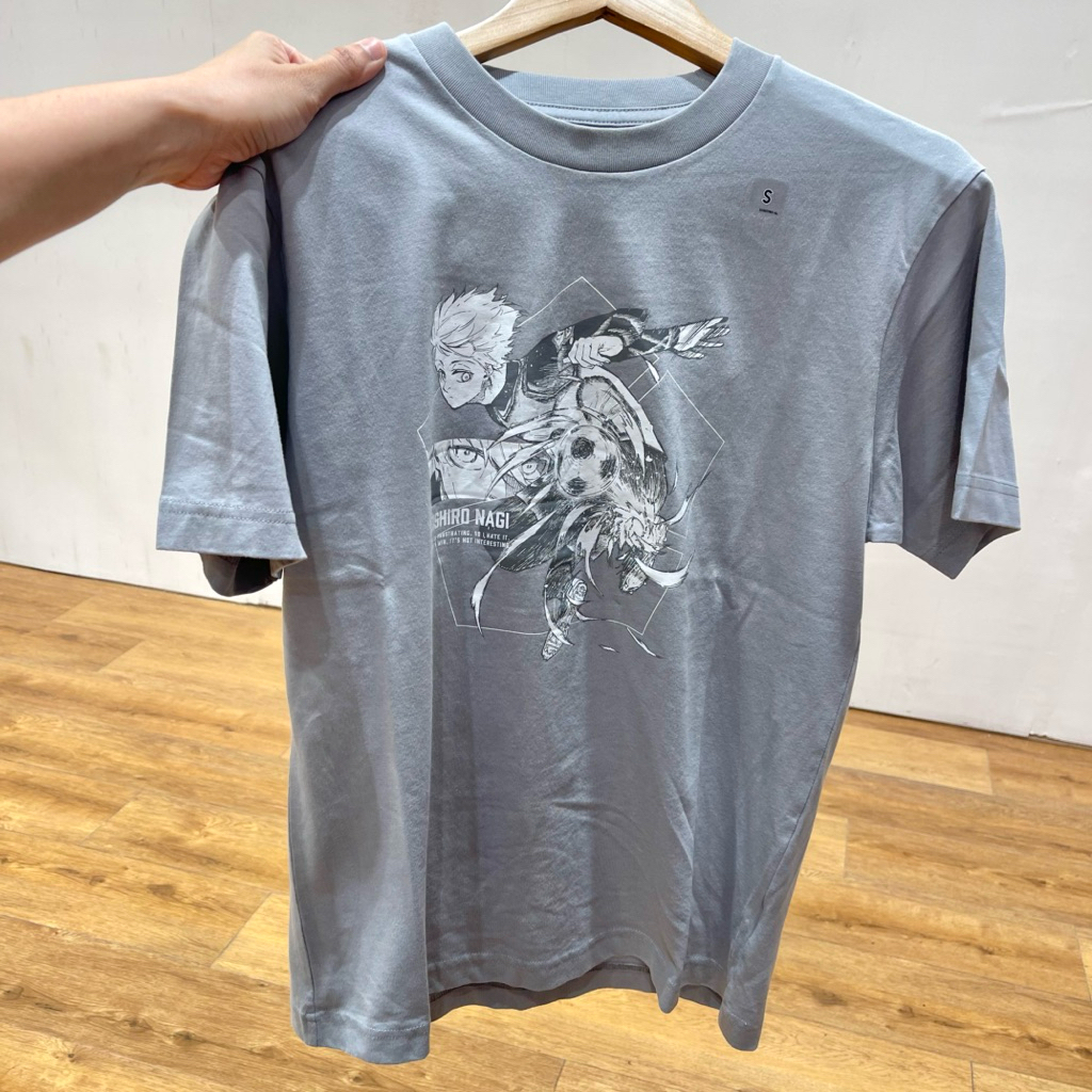 Tshirt Uniqlo Man BLUE LOCK 03 gray