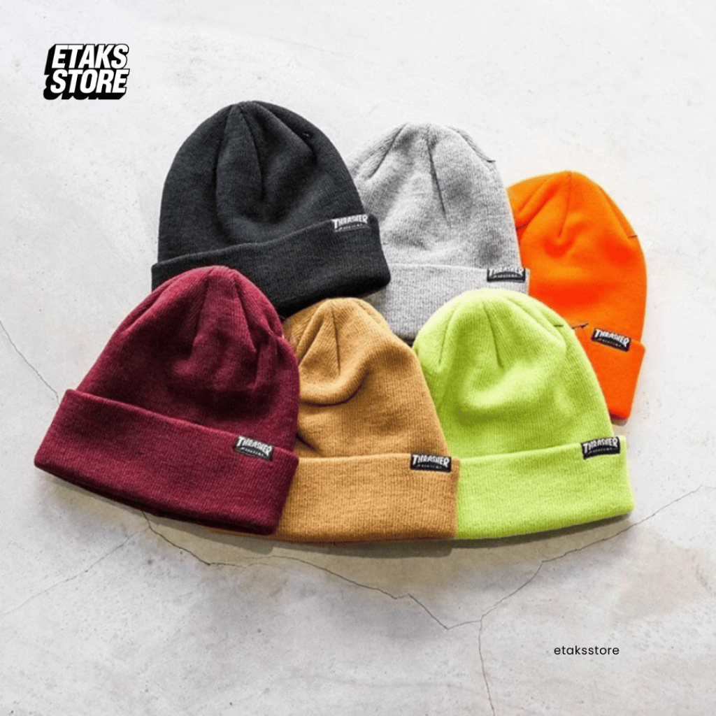 Kupluk Thrasherr JLP Hometown Ribbed Beanie | Skate Brand Street Wear | Import USA | Resmi Original