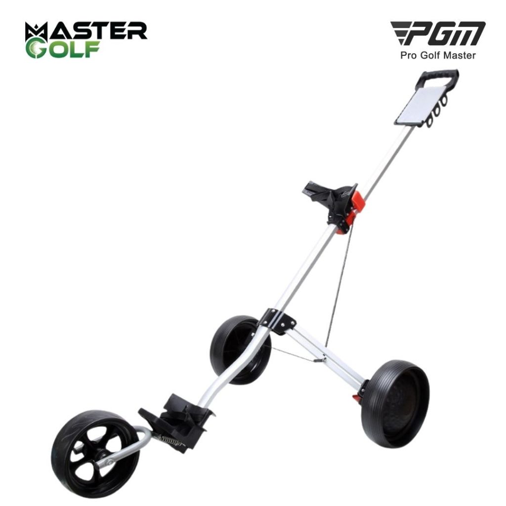 PGM Golf Trolley Foldable Cart with Bag Three Wheeled Push Cart 3 Wheels | Troli Golf 3 Roda