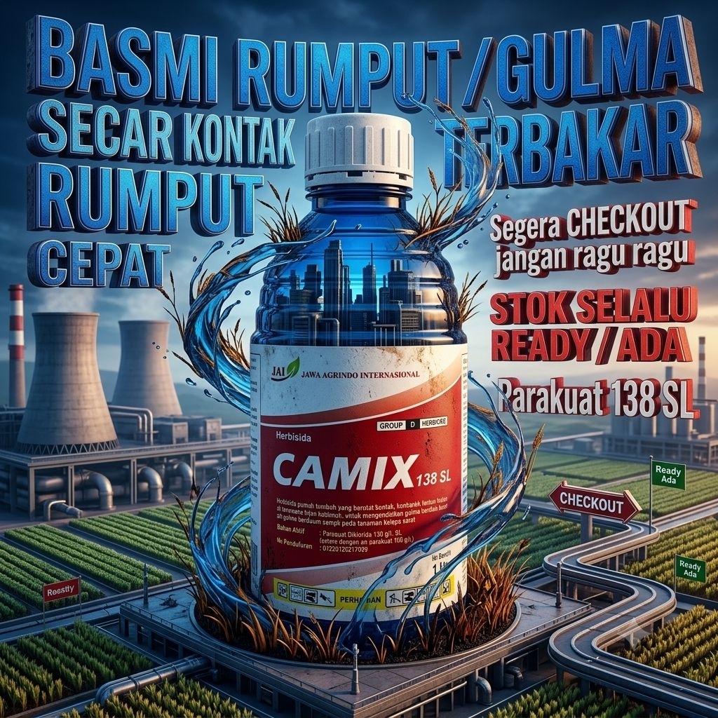 CAMIX 1 Liter Herbisida Parakuat 138 SL Basmi Rumput Gulma di sawah dan kebun anda