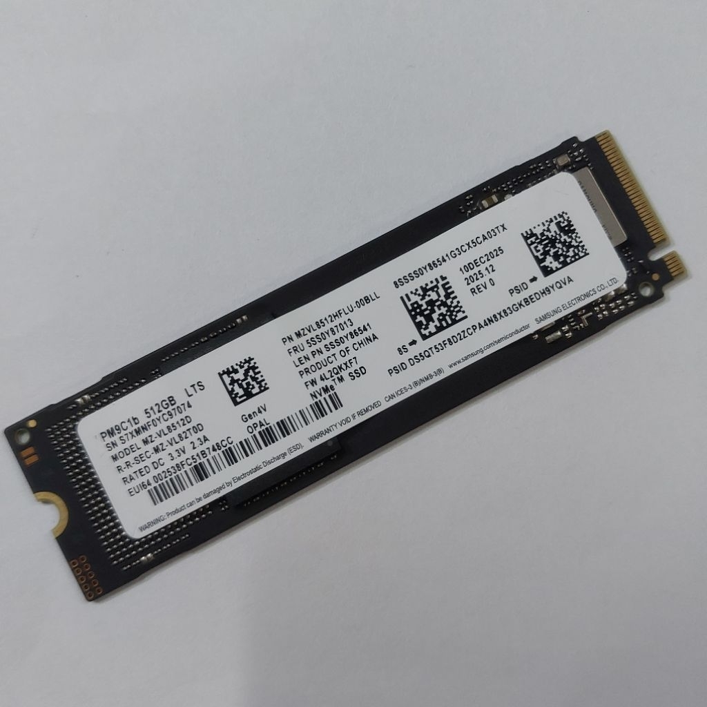 Samsung M.2 NVMe SSD  512GB 2280 PCI 4.0 Gen4 x4 Secondhan Original Copotan Laptop Baru