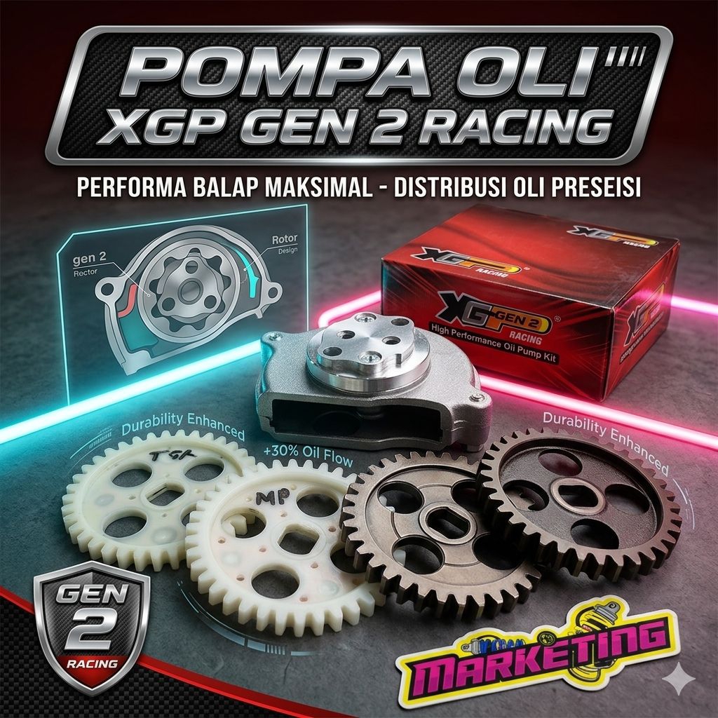 POMPA OLI XGP TIGER MP MODIF FU GEN 2 POMPA OLI MODIF FU XGP ORIGINAL XGP