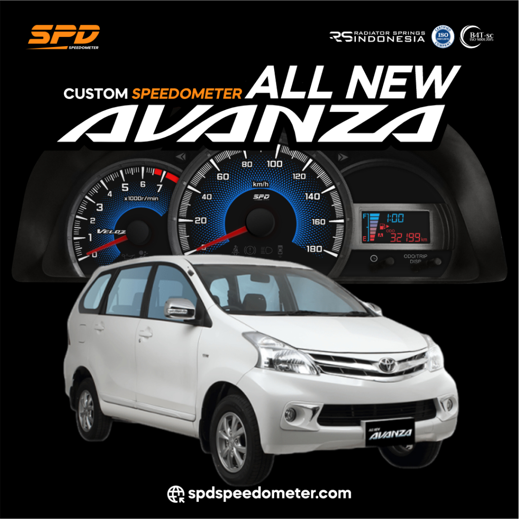 PANEL SPEEDOMETER CUSTOM ALL NEW AVANZA - SPD SPEEDOMETER