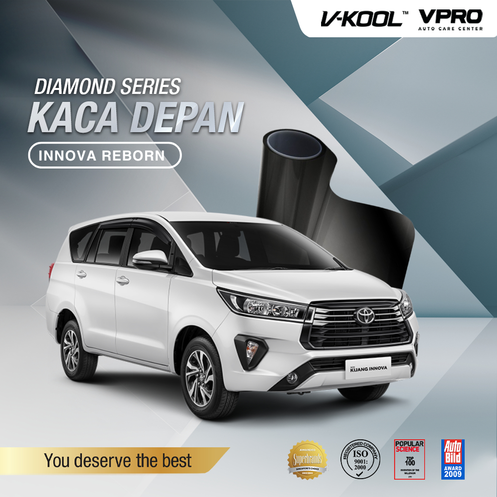 VKOOL Kaca Film Depan Mobil Toyota Innova Reborn - Diamond Series / V-KOOL