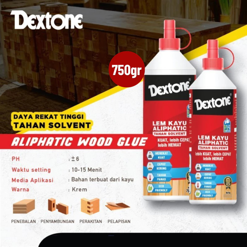 Lem Kayu berkualitas/Lem Lem Kayu Aliphatic Dextone/Lem Presto kayu Triplek