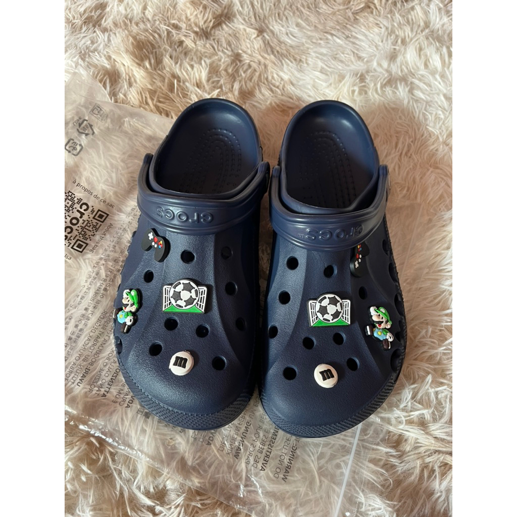 Ready size 43 ori crocs indo reject cutting baya navy insole 28 cm