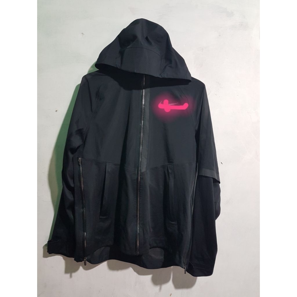 Jaket Running Windbreakers WANITA Centang Aeroshild Visor Gropcore Second