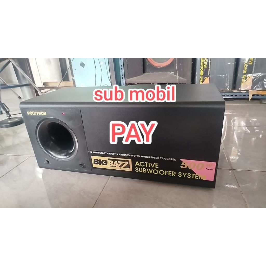 Subwoofer mobil 12-24volt dc