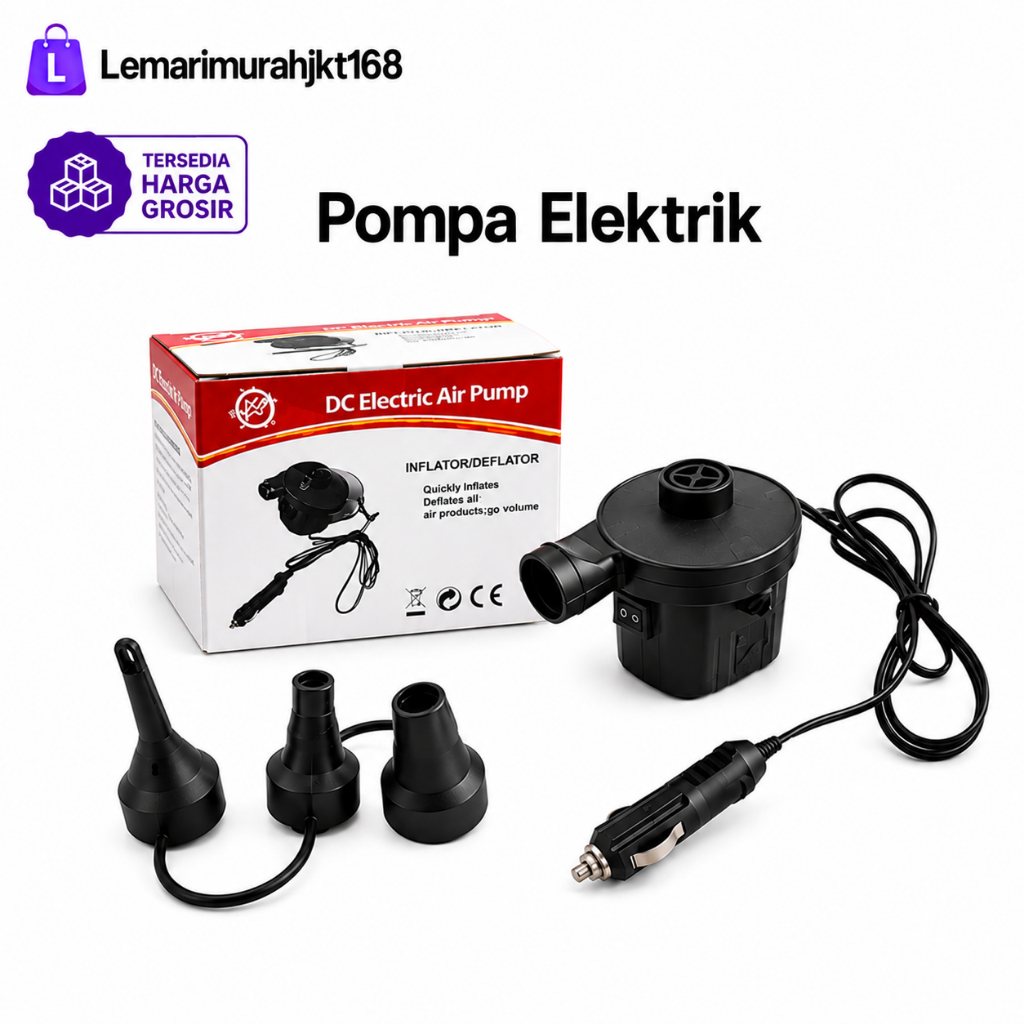 Pompa Angin Listrik Electric Air Pump Pompa Ban Mobil Elektrik  Pompa Matras Mobil Listrik
