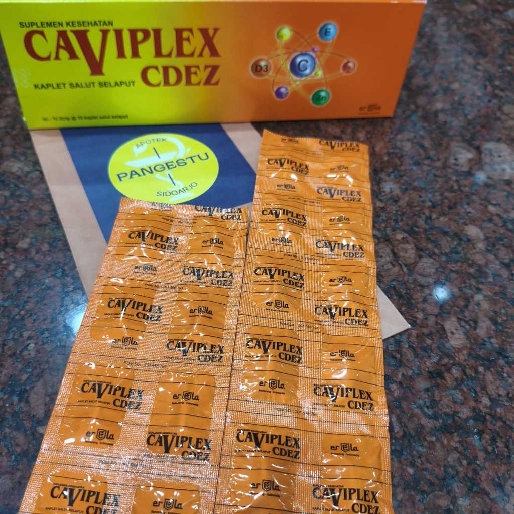 Caviplex CDEZ 1 Strip 10 Kaplet / Multivitamin / Caviplek Orange / Kaviplek Kaviplex