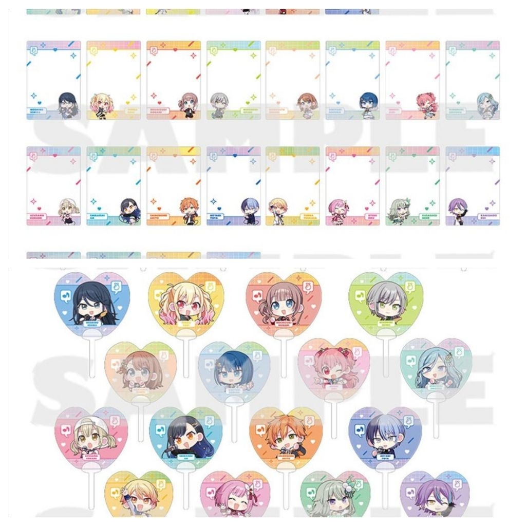 [PRE-ORDER(BACA DESKRIPSI)] Project Sekai Chibi Chara Clear Mini Fan & Hard Card Case Thanksfestival