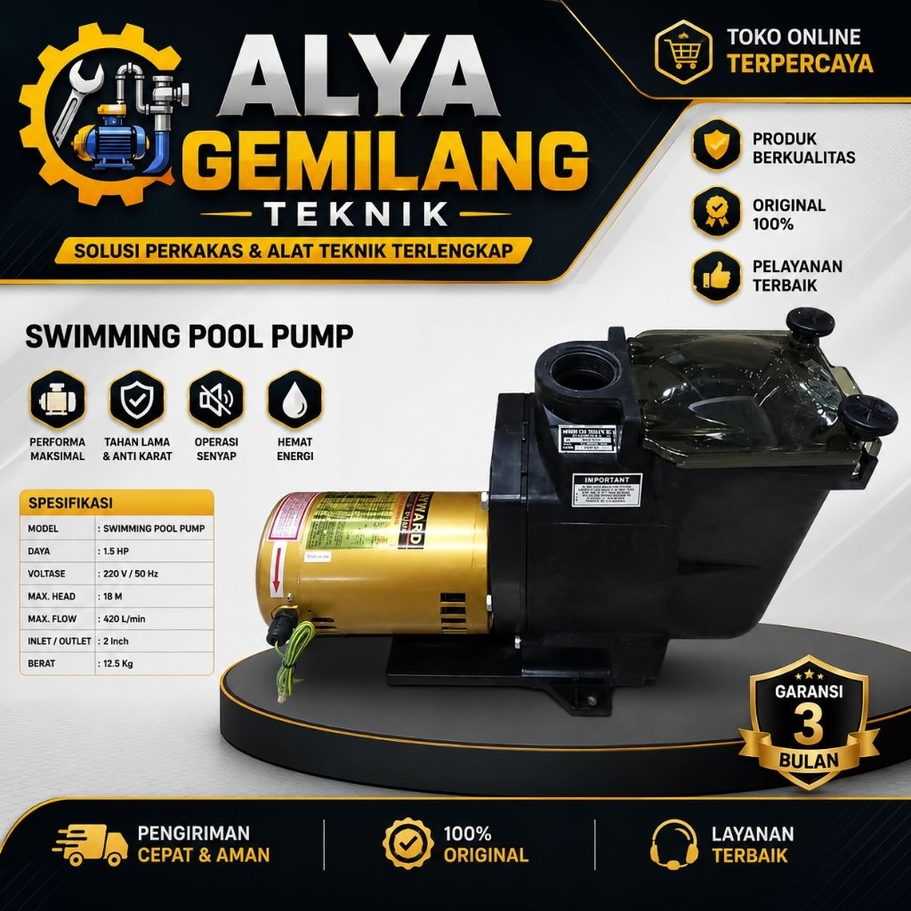 Pompa Kolam Renang HAYWARD SUPER PUMP 2HP