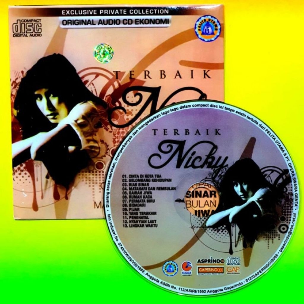 KASET CD COMPACT DISC LAGU NICKY ASTRIA-CD NICKY ASTRIA-LAGU NICKY ASTRIA-KASET NICKY ASTRIA-KASET C