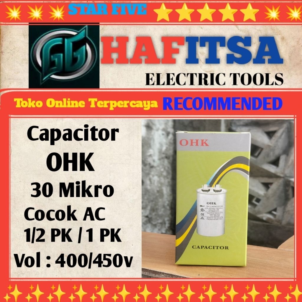capacitor AC 30uf / capacitor AC / capacitor AC 30 mikro / capacitor AC rumah / motor listrik / capa