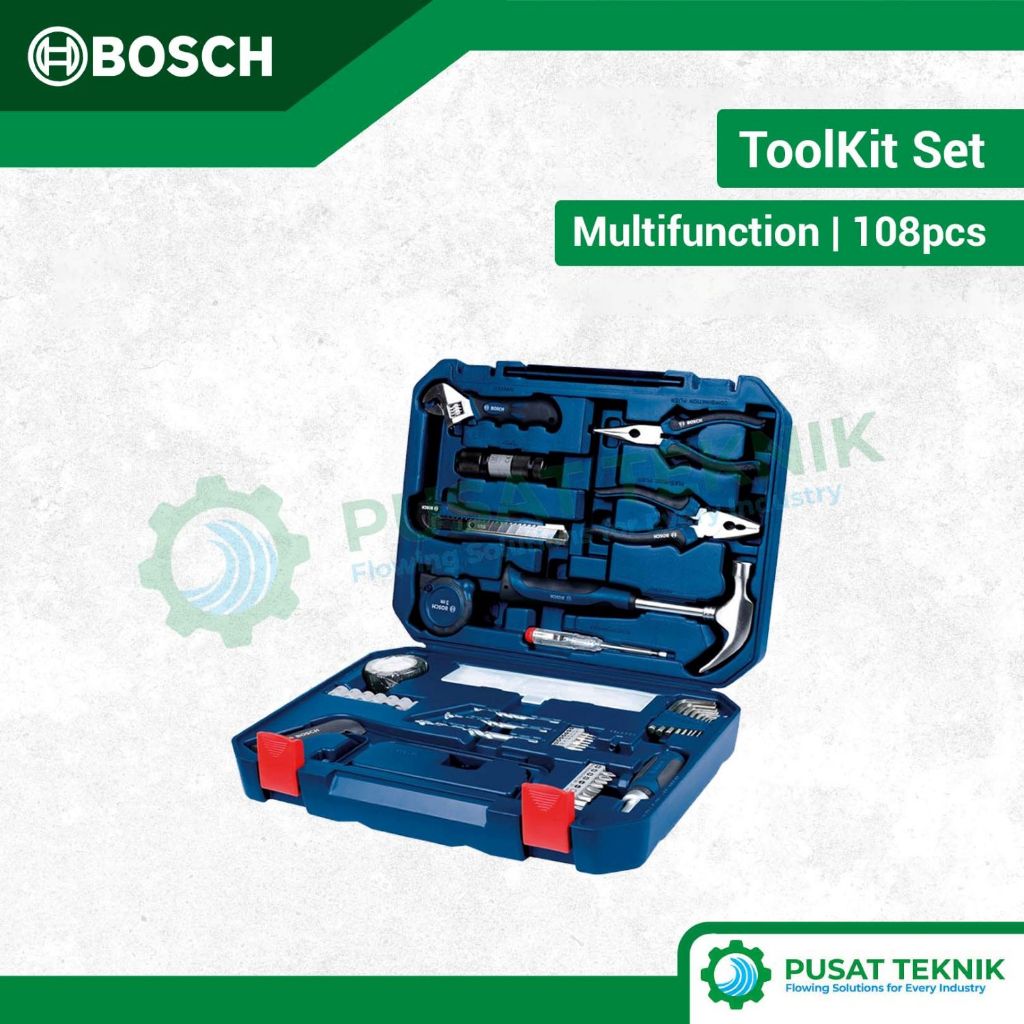 Toolkit 108 Pcs BOSCH Mixed Set Multifunction Tool Kit