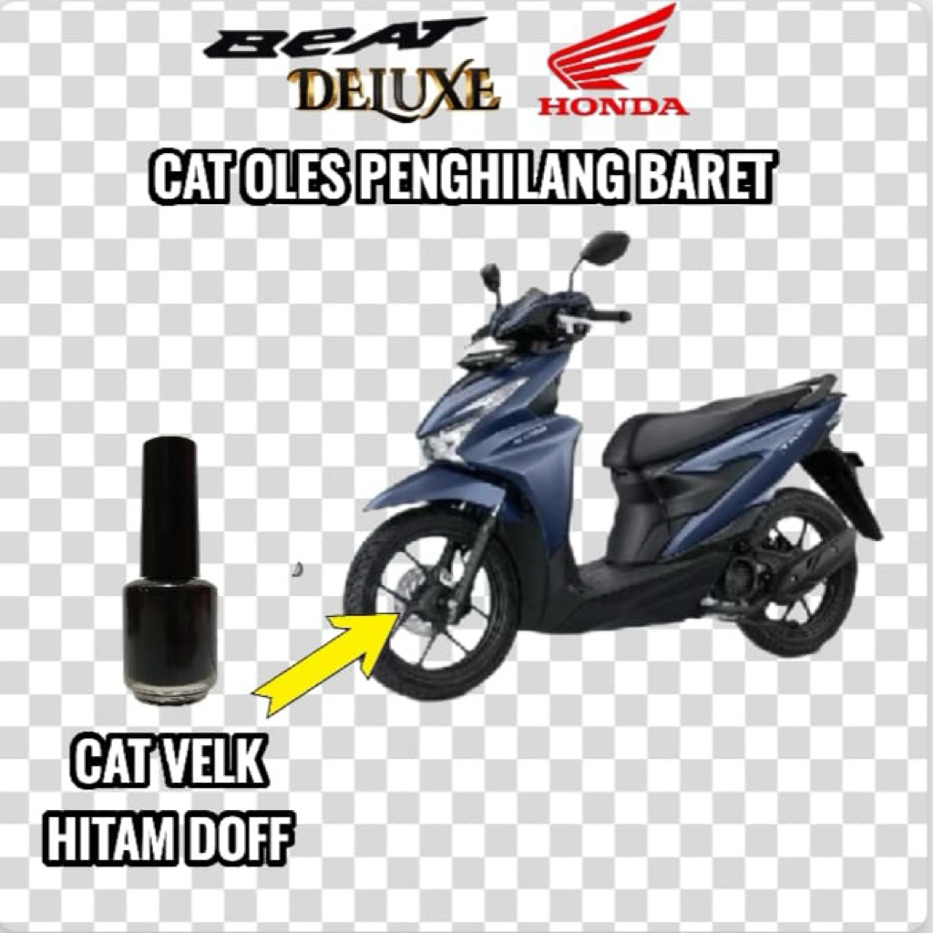 Cat Oles Velg Velk Hitam Doff Black Doff Penghilang Baret Motor Honda Beat Deluxe New