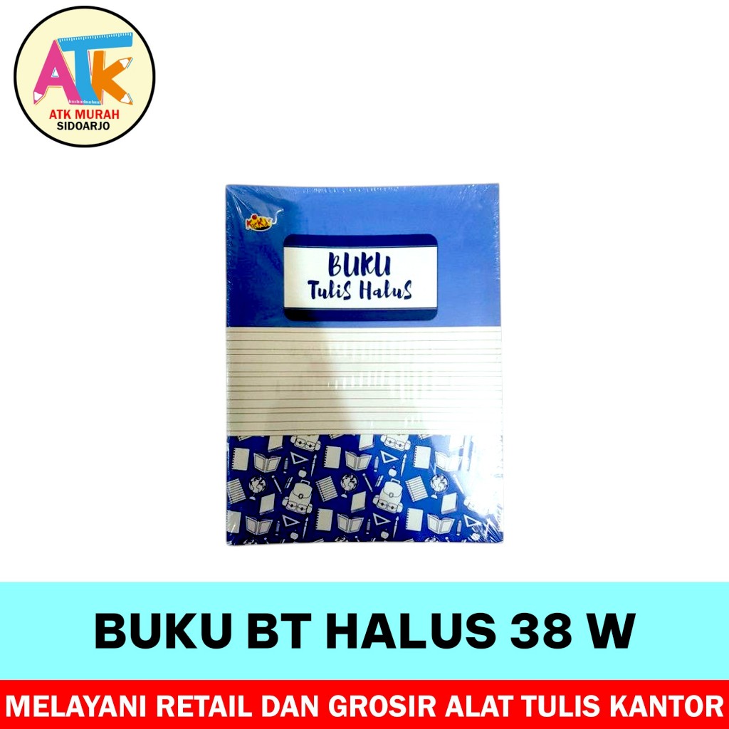 BUKU TULIS HALUS KIKY - BUKU BT HALUS 38 W