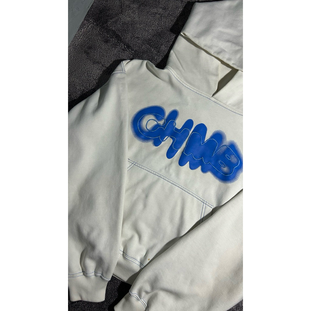 Hoodie CHMB “Contrasting” Broken White