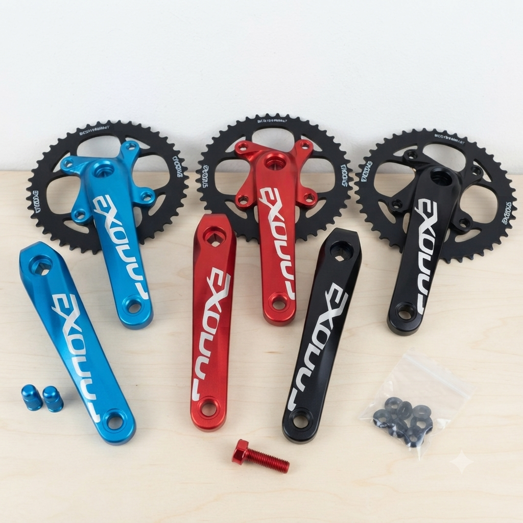 Crank Exodus Alloy 44T Crank Bmx Fixie Minitek BB Kotak Alloy 44T