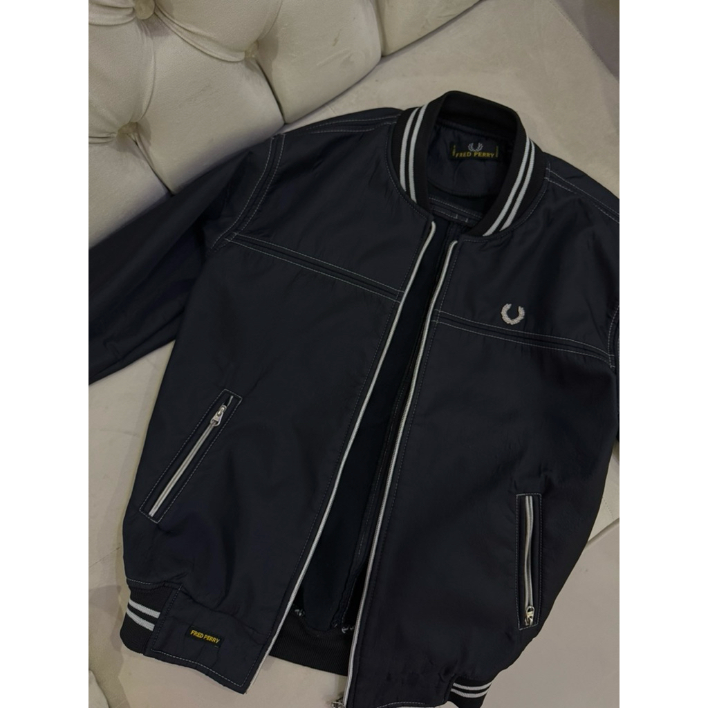 Jaket Leather FredP*erry Originals Leather