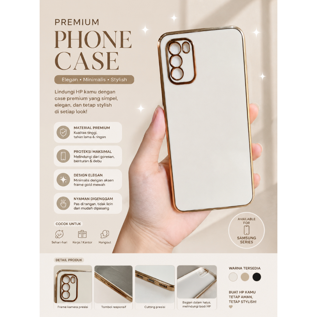 CASE PLATING LENS COVER XIAOMI POCO M3