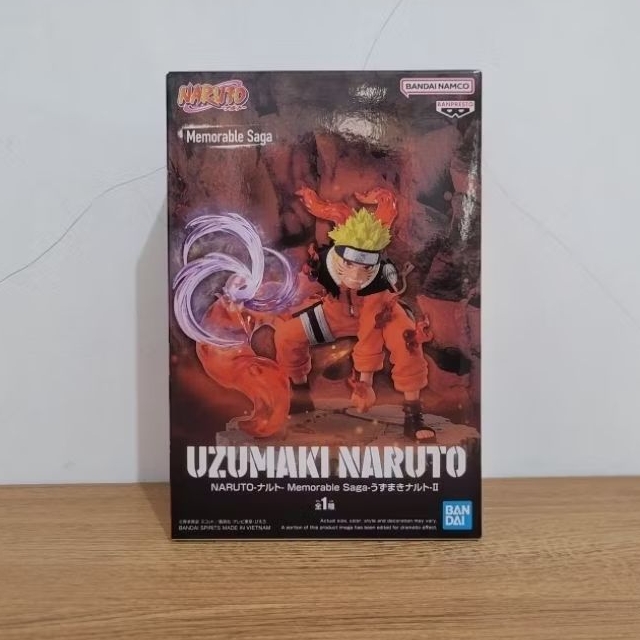 Memorable Saga Naruto Uzumaki Nine Tailed Fox Kyubi Original Bandai Figure