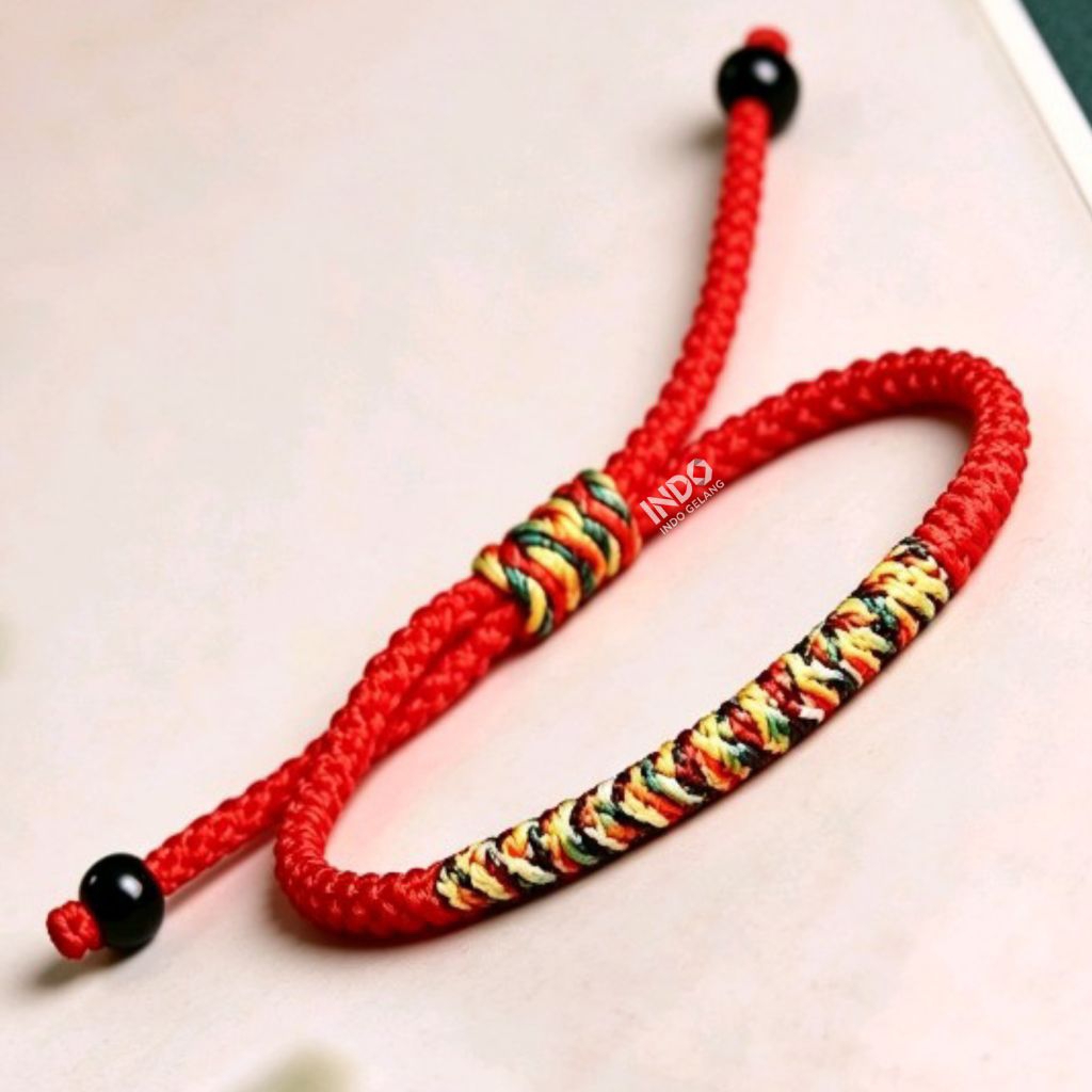 gelang tibet pancawarna original tibetan