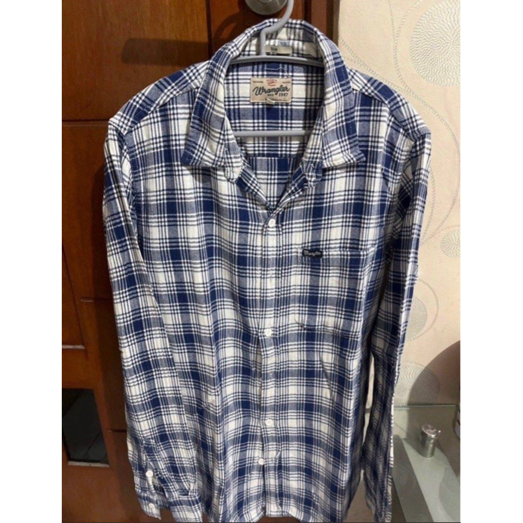 Kemeja Wrangler Pria Flanel