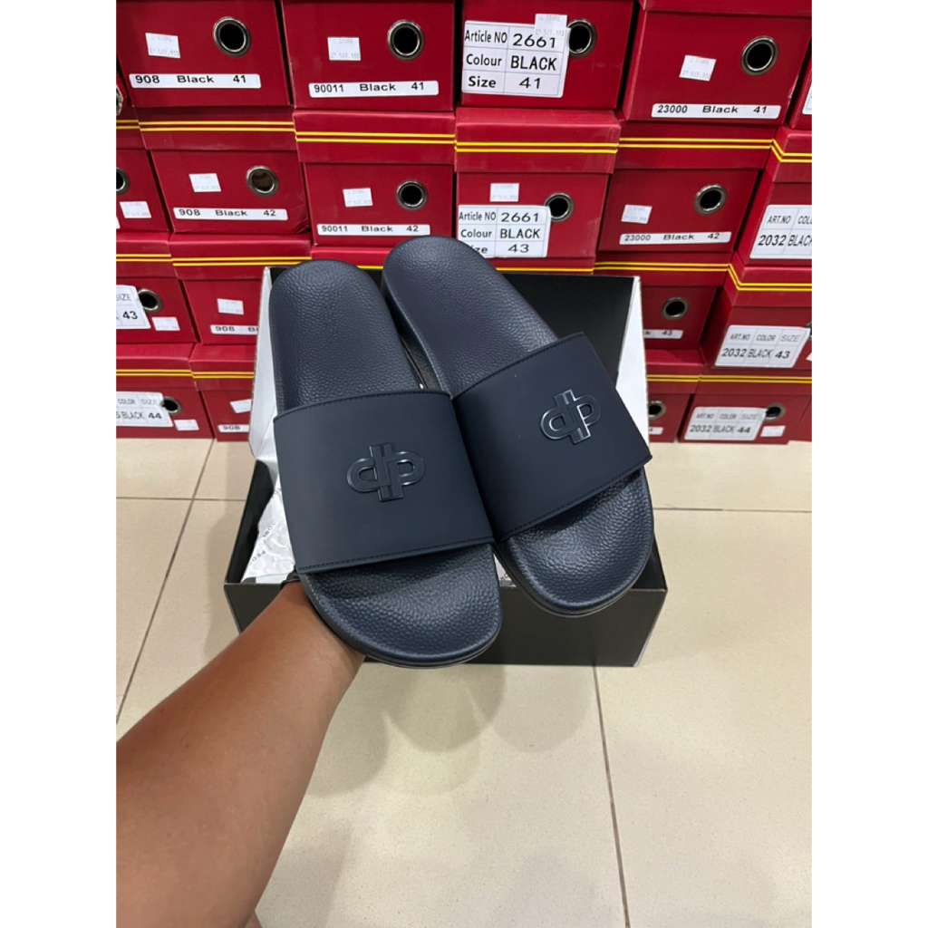 Sandal Slide Pedro Karet - Navy