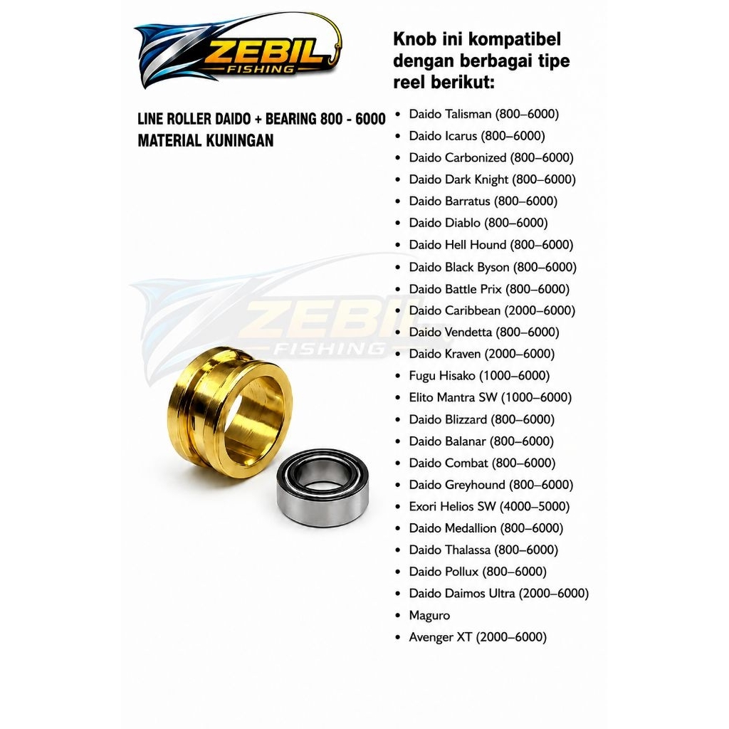 Line Roller  + Bearing Pancing Daido 800 - 6000