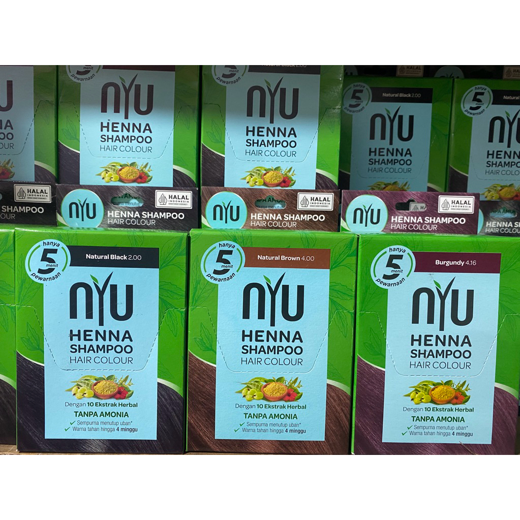 Shampoo Saset Nyu Box isi 4pcs