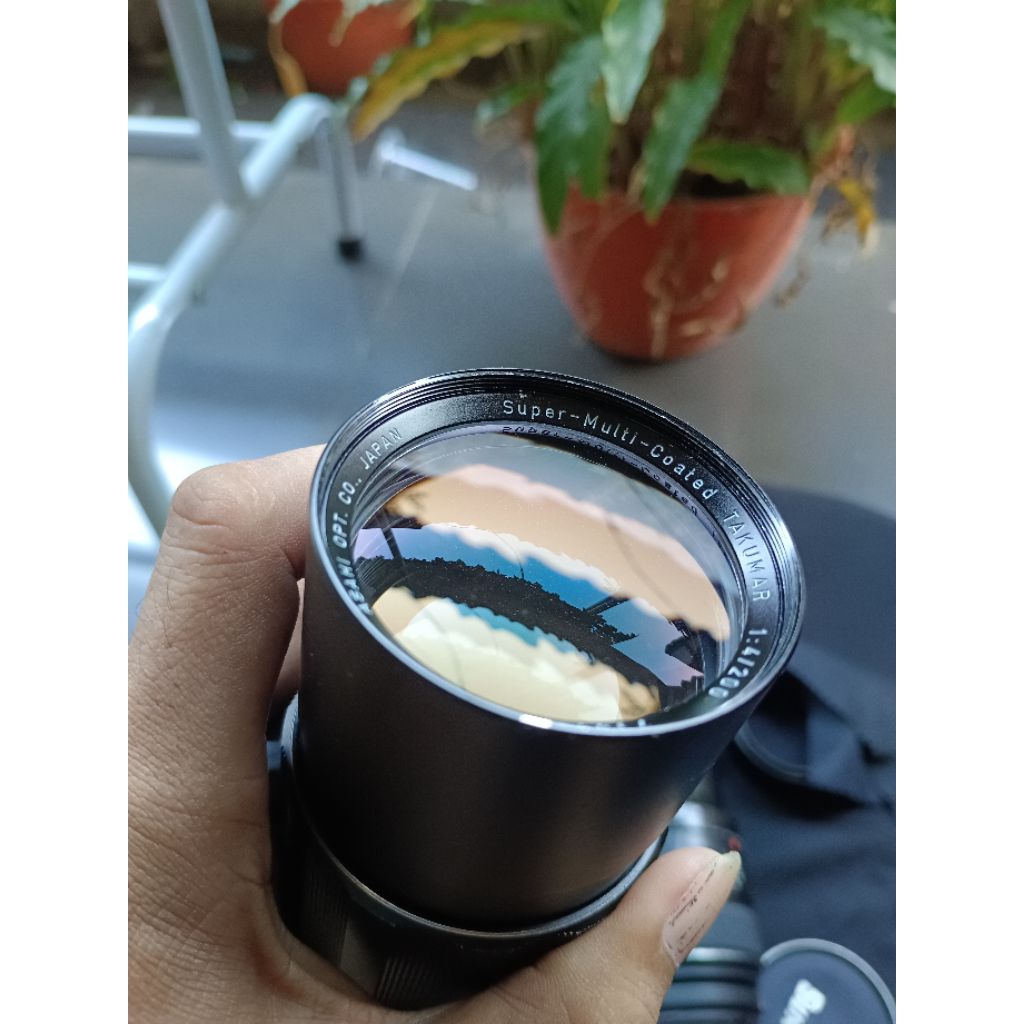 lensa takumar 200mm F4 m mount 42