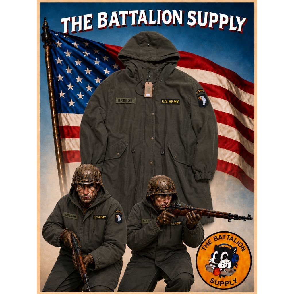 field jacket fishtail parka military repro us army m65 airborne ranger ww2
