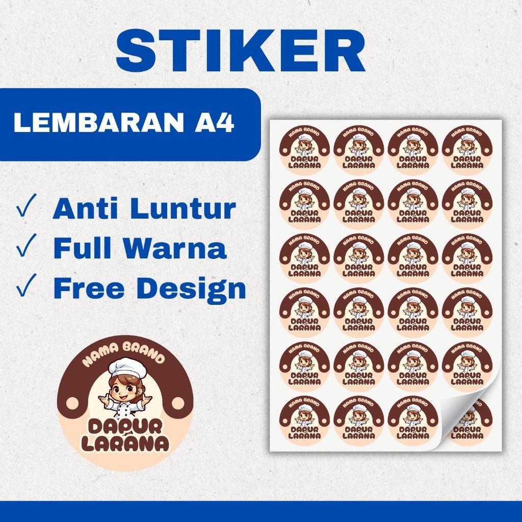 Cetak Stiker A4