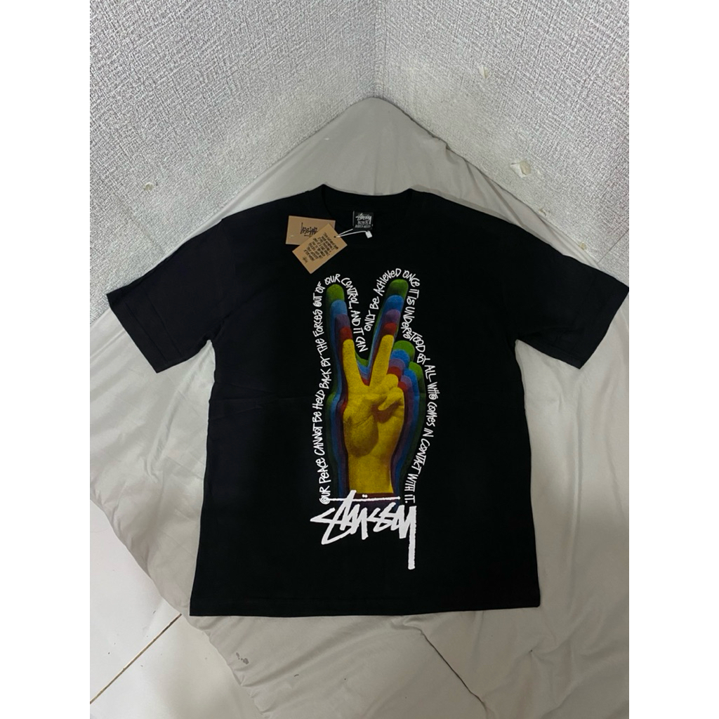 CRSN STU*SY SHIRT PEACE ART
